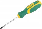 Отвертка "Контур", CrV сталь, прорезиненная ручка 4х75 мм РН1 FIT 55191