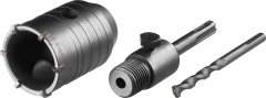 Коронка с державкой по бетону ЗУБР 50 мм, SDS-Plus 29211-50