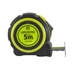 Рулетка с двумя фиксаторами 5/25мм, магнит, нейлон , ARMERO, ( A101/252 )