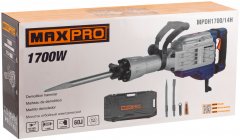 Молоток отбойный 1700 Вт, 1900 уд/мин, 60 Дж, 30 мм HEX, MAX-PRO 85107