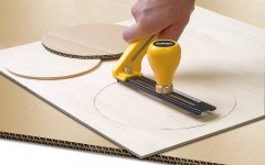 Циркульный нож OLFA с сегментированным лезвием, 18x100x0.5 мм, диаметр реза 70-300 мм OL-CMP-2