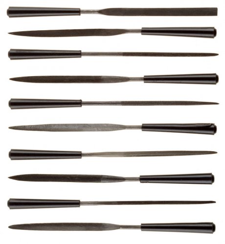 Набор надфилей с пластмассовой ручкой 100мм, 10шт STAYER 16011-H10_z01