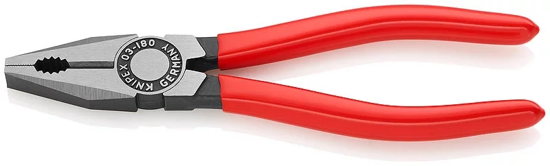 Плоскогубцы комбинированные фосфатированные, черного цвета 180 мм, KNIPEX, ( KN-0301180SB )