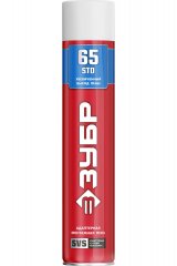 Монтажная пена ЗУБР STD 65 750мл с увеличенным выходом, адаптерная, всесезонная, SVS 41144