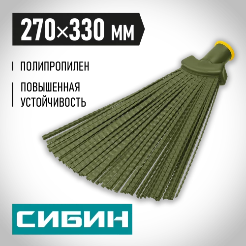 Веерная метла, полипропилен, 330х270мм, СИБИН 39220_z02