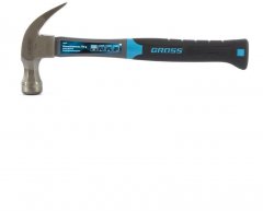 Молоток-гвоздодер, 570 г, фибергласовая трехкомпонентная рукоятка Gross 10476