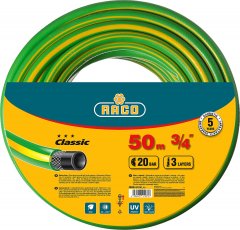 Поливочный армированный 3-х слойный шланг RACO CLASSIC 3/4"x50м 40306-3/4-50_z01