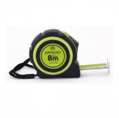 Рулетка с двумя фиксаторами 8/25мм, магнит, нейлон , ARMERO, ( A101/282 )