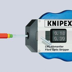 Инструмент для снятия изоляции с оптоволоконного кабеля 100 мм, KNIPEX, ( KN-1285100SB )