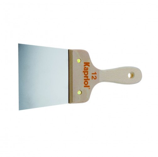 Шпатель полужесткий 100 мм, закал.сталь, с дерев.ручкой, KAPRIOL, ( 23221 )