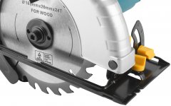 Пила дисковая 1000 Вт; 4800 об/мин; 165/20 мм; 2,1 кг; жел. опора; коробка FIT 80396