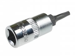 Бита-головка 1/4" TORX T10Hх37мм с отверстием JTC-23510