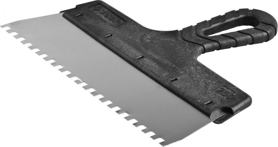 Фасадный зубчатый шпатель 250 мм ЗУБР МАСТЕР 10078-25-06