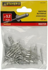 Заклепки алюминиевые 50 шт. (3,2х6 мм) STAYER 3120-32-06