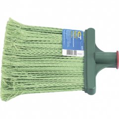 Метла полипропиленовая, 240 х 160 х 1400 мм, плоская распушенная, деревянный черенок, Россия, Сибртех 63219