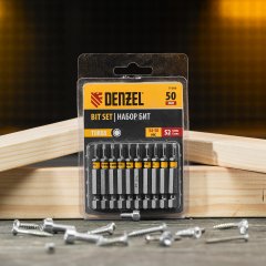 Бита TX 8х50, сталь S2, шестигранный профиль, 10 шт. Е 6,3 Denzel 11666