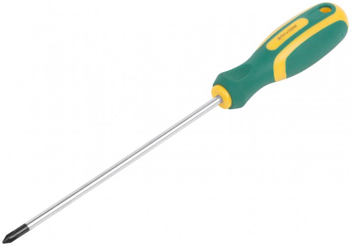 Отвертка "Контур", CrV сталь, прорезиненная ручка 5х150 мм РН1 FIT 55193
