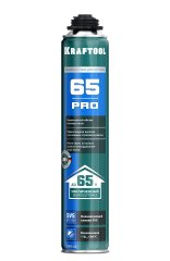 Монтажная пистолетная пена KRAFTOOL Pro 65 SVS всесезонная, 850 мл, выход до 65 л 41184 41184_z01