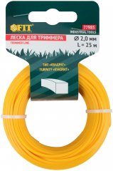 Леска для садовых триммеров "Квадрат" 2,0 мм х 25 м FIT 77985
