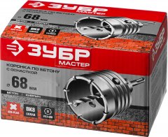 Коронка с державкой по бетону ЗУБР 68 мм, SDS-Plus 29211-68