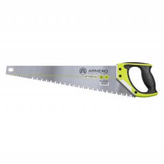 Ножовка по дереву, 500мм, 3d, средний зуб, ал. Защита , ARMERO, ( A533/501 )
