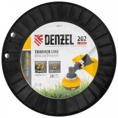 Леска для триммера двухкомпонентная звезда, 2,7мм х 202м, на DIN катушке EXTRA CORD Denzel 96814