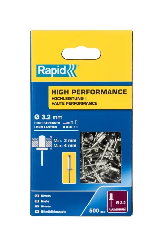 Алюминиевая заклепка RAPID R:High-performance-rivet d3.2x8 мм, 500 шт. 5001431