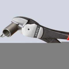 Кусачки боковые особой мощности фосфатированные, черного цвета 250 мм, KNIPEX, ( KN-7421250 )