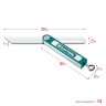 KRAFTOOL Super-BEVEL, 200 мм, профессиональная малка-угломер (34372)