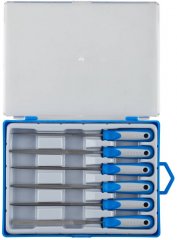 Набор надфилей, насечка 2 - бархатная, 100мм, 6шт ЗУБР ЭКСПЕРТ 16020-2-H6