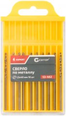 Сверло по металлу EXPERT, 1,5х40 мм (10 шт) CUTOP 53-462