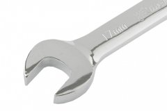 Ключ комбинированный трещоточный, 17 мм, CrV, шарнирный, зеркальный хром Matrix Professional 14869