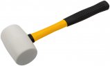 Киянка резиновая белая, фиберглассовая ручка 70 мм ( 680 гр ) FIT 45504