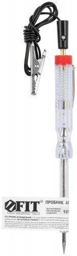 Пробник автомобильный, пластиковый корпус 6-24 В FIT 56542