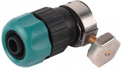 Соединитель с хомутом (труба 1/2"-шланг 1/2") для системы полива RACO 4250-55224C