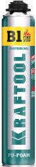Огнестойкая монтажная пена KRAFTOOL Fire stop B1 SVS 750 мл, пистолетная, выход до 45 л 41186 41186_z01
