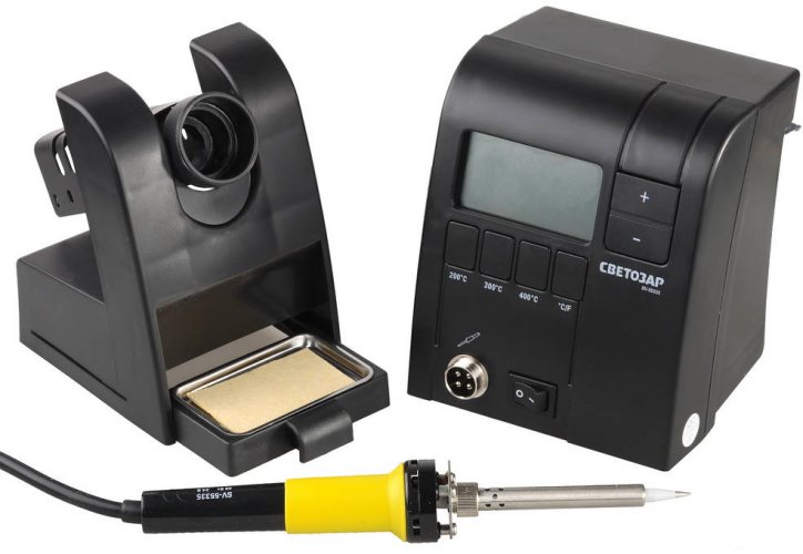 Паяльная станция цифровая, 48Вт СВЕТОЗАР SV-55335