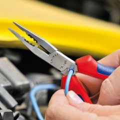 Плоскогубцы для монтажа проводов фосфатированные, черного цвета 160 мм, KNIPEX, ( KN-1301160SB )