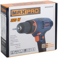 Дрель-шуруповерт сетевой 320 Вт, 0-750 об/мин, MAX-PRO 85045