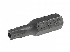 Бита TORX TS25Hх25мм 1/4" 5-ти гранная с отверстием JTC-1192525