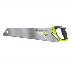 Ножовка для ламината, 500мм, 3d, мелкий зуб, ал. Защита , ARMERO, ( A533/502 )