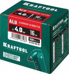 Заклепки алюминиевые Alu Al5052 (500 шт; 4х16 мм) KRAFTOOL 311701-40-16