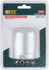 Коронка кольцевая по кафелю карбидная 67 мм FIT 16504
