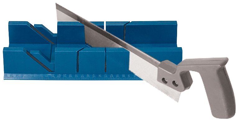 Стусло с пилой пластиковое синее 300 мм х 65 мм (прямоугольное) FIT 41231
