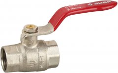 Шаровой кран ЗУБР 3/2" полнопроходной "мама-мама" ручка никелированная латунь 51350-N-3/2
