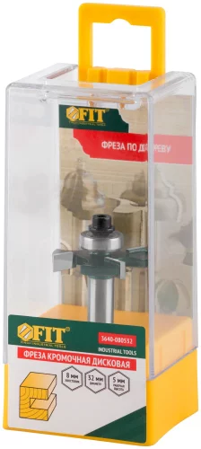 Фреза кромочная дисковая с нижним подшипником DxHxL=32х5х50 мм FIT 3640-080532