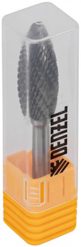 Борфреза по металлу твердосплавная, элипсообразная, тип-H, 12 мм Denzel 72063
