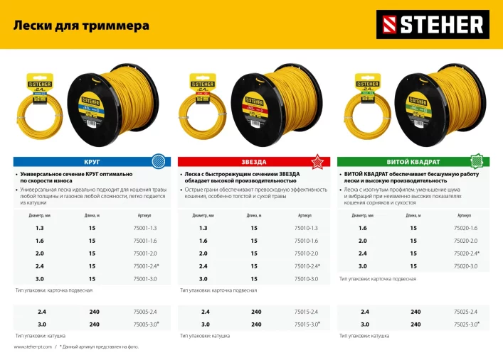 Бензокоса STEHER BT-2500