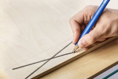 Плотницкий строительный карандаш ЗУБР П-СК удлиненный 250 мм 06307