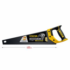 Универсальная ножовка пила STAYER "Cobra BLACK" 400 мм, 7TPI 2-15081-40_z01